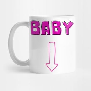 pregnancy announcement girl Mug